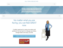 Tablet Screenshot of cynthiabeck.com